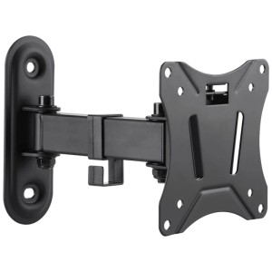 Supporto da parete TV Schwaiger Motion 2, nero, per piccoli schermi piatti fino a 29 pollici.