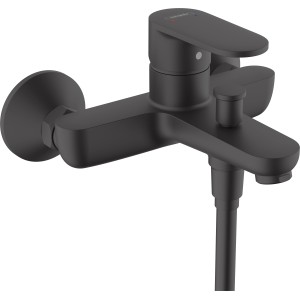 Miscelatore monocomando per vasca Hansgrohe Vernis Blend esterno nero opaco.