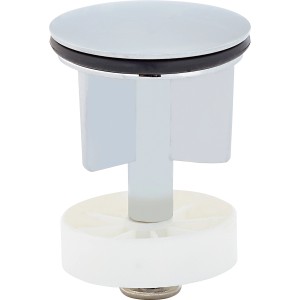 Tappo eccentrico cromato lucido, Ø 40 mm per lavabi e vasche da bagno.