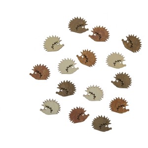 Videx Garden Decorazioni Riccio in Feltro, 15 pezzi, marrone e naturale. Figure decorative per casa e giardino.