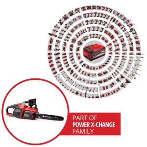 Tronçonneuse à batterie Einhell GP-LC 36/40 Li BL-Solo, membre de la famille Power X-Change.