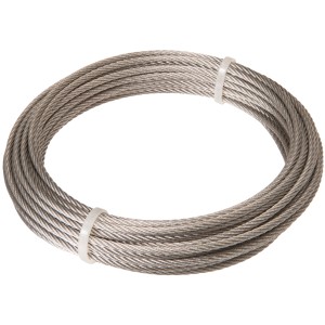 Câble en acier inoxydable Conacord, 2 mm x 10 m, enroulé.