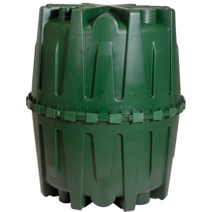 Garantia Herkules fosse septique verte 1600 l. Cuve enterrée pour jardins sans raccordement aux égouts.