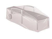 Schutzhülle Transparent (HxBxT) 40 x 200 x 75 cm