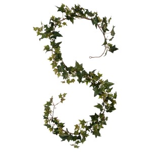 Ghirlanda artificiale verde di edera (Hedera) di Mica Decorations, lunga 180 cm, realistica e dettagliata.