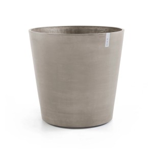Ecopots Amsterdam vaso per piante con ruote, tortora, 60x56 cm. Ideale per interni ed esterni.