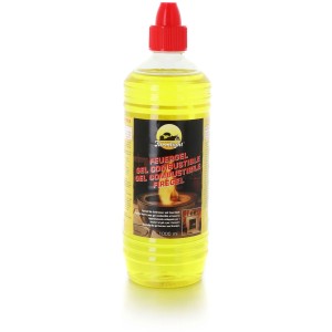 Balthasar Farmlight Feuergel 1 l in transparenter Flasche mit rotem Verschluss für Gelbrenner & Feuertöpfe.