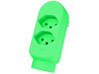 Max Hauri Abzweigstecker drehbar Flou-Grün 3 x T13