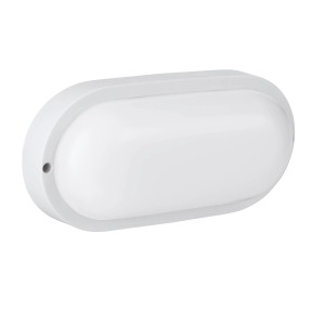 Lampada da parete a LED bianca Eglo Boschetto-E per cantine e aree esterne.