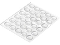 Hettich Anschlagdämpfer selbstklebend Ø 2,5 mm Transparent 30 Stk.