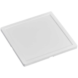Applique murale LED Globo Fourlights blanche en plastique, dimmable et avec télécommande.