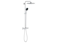 Grohe Brausegarnitur Vitalio Comfort 250 Chrom Eckig mit Thermostat