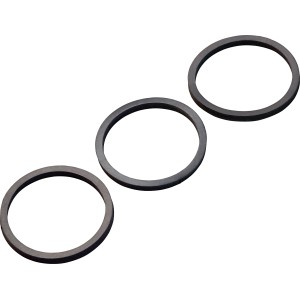 Lot de 3 joints de siphon en caoutchouc noir 1 1/2 pouce pour lavabos, cuisines et toilettes.