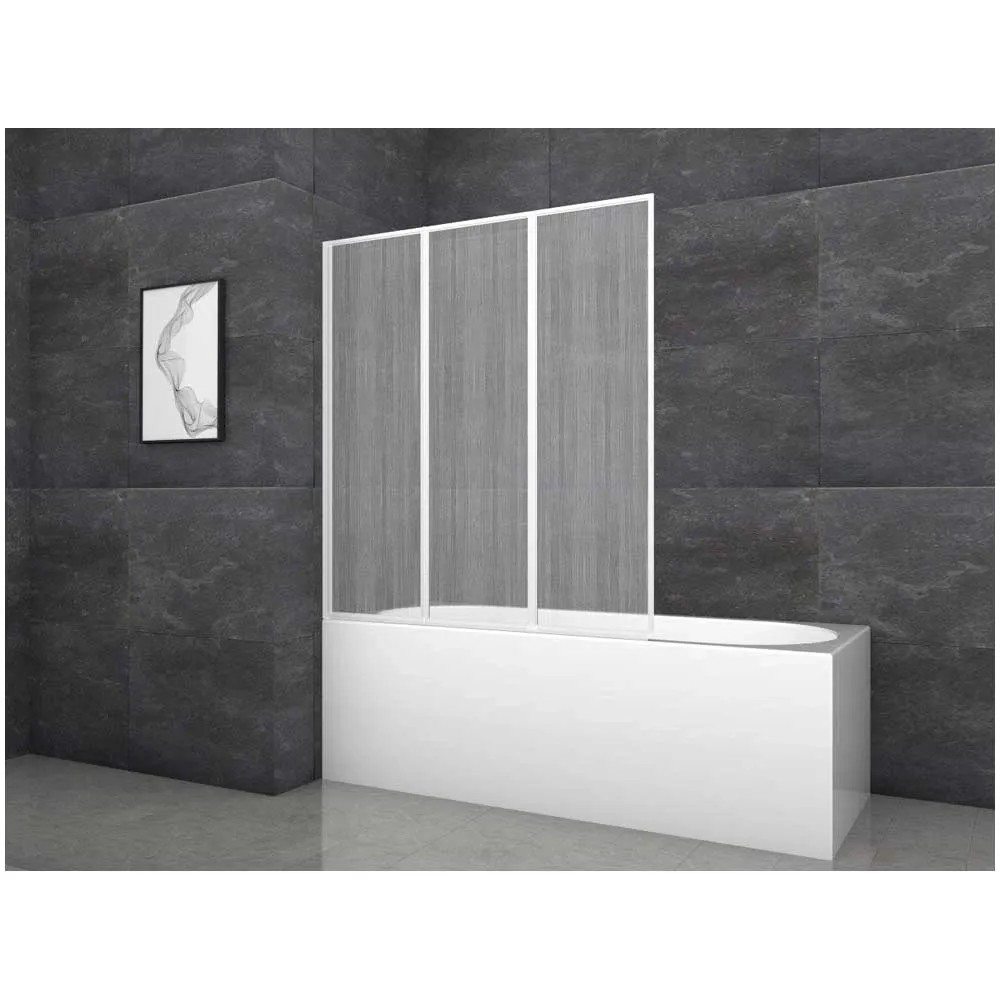Copertura Vasca Da Bagno Pieghevole - PVC Impermeabile 170x75cm Bianco