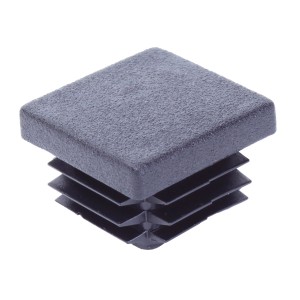 Capuchon de poteau universel en plastique noir 30x30mm, lot de 4.