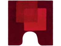 Spirella Badteppich Crossover Rot 55 x 55 cm