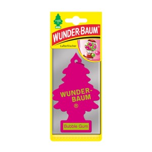 Wunderbaum Lufterfrischer Bubble Gum, rosa Tannenbaum für Auto & Haushalt.