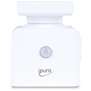 Diffuseur de parfum Ipuro Scent Plug-in blanc avec détecteur de mouvement pour prise.