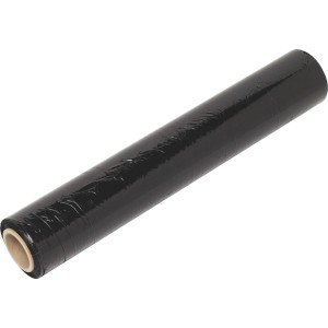 Rouleau de film étirable noir LUX, 120 m x 0,5 m, pour emballer et protéger pendant le transport.