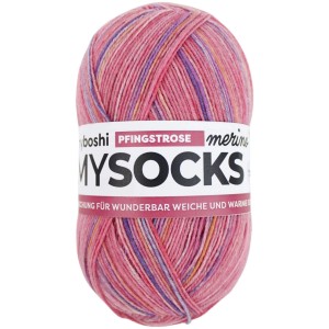 Laine Myboshi mysocks Merino Pfingstrose, pelote de 100g pour chaussettes et plus.