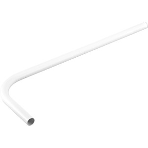 Tube de chasse d'eau droit blanc, longueur 700 mm, pour rallonger les tubes de chasse d'eau.