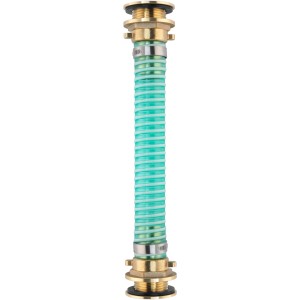 Kit de raccordement Geka pour récupérateur d'eau de pluie avec raccords en laiton (1 pouce) et tuyau flexible.
