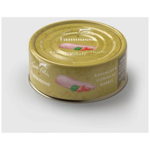 Terra Felis Famousse Katzen-Nassfutter Kaninchen, 80g Dose.