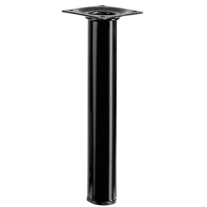 Pied de table Hettich noir, Ø 30 x 200 mm, pour construction de meubles.