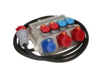 Baustromverteiler mit Zuleitung CEE32-5 IP44 Grau