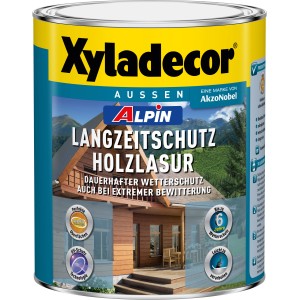 Dose Xyladecor Alpin Holzlasur Farblos, Langzeitschutz für Holz im Außenbereich.