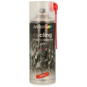 Motip Cycling Chain Cleaner Gel, aérosol de 400ml pour chaînes de vélo. Nettoie l'huile et la graisse.