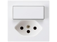 Hager Kleinkombi Kallysto Schema 6 / T13 Einsatz + Frontplatte Weiss