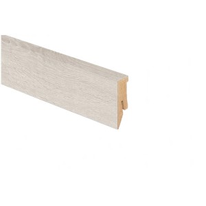 Plinthe chêne clair, 50x18 mm, longueur 2,6 m. Plinthe MDF pour sol stratifié.