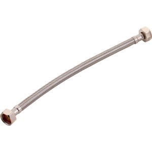 Tuyau flexible coudé en acier inoxydable, 18,6 mm (G 1/2) x 300 mm.