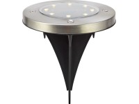 LED Solar-Bodenleuchte Faenza Ø 11,5 cm / Höhe 13,5 cm / 3 Stk.