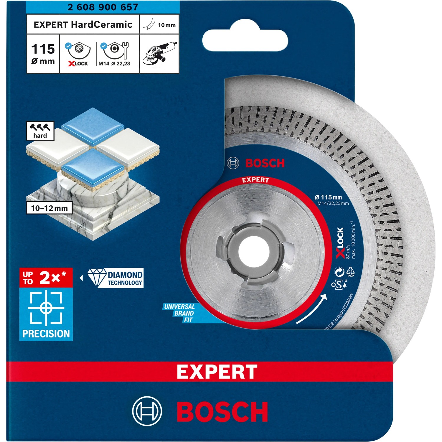 Bosch Expert Disque diamanté HardCeramic X-Lock 115 mm Bosch Expert Disque diamanté HardCeramic X-Lock 115 mm