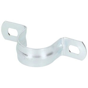 Collier de serrage métallique M25, 2 pièces, galvanisé, pour fixation de goulottes, 10 pièces
