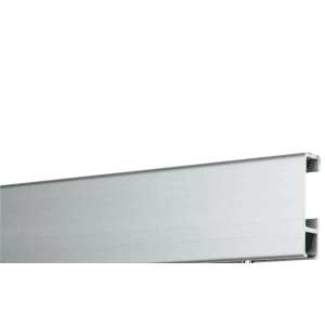 Profilo mini bianco per appendere quadri/tende, lunghezza 300 cm, per binari per tende.
