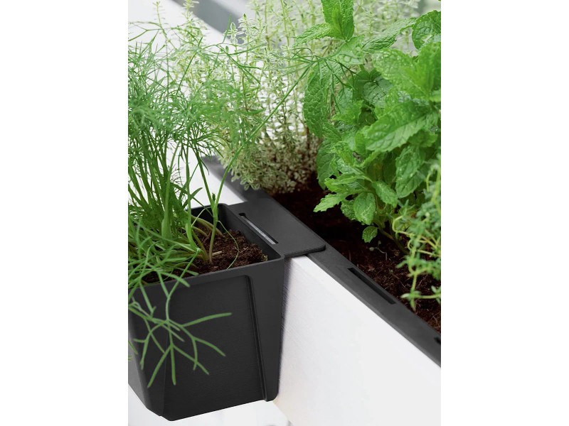 Pflanzgefss Easy Anthrazit (HxBxT) 10 x 13,5 x 10 cm