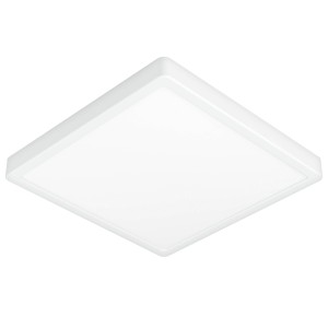Plafonnier extérieur LED Eglo Argolis 2 blanc, carré, pour montage mural.