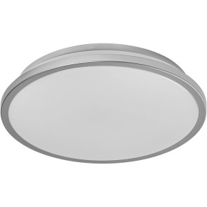 Plafonnier LED Ledvance Orbis Dublin argent, Ø 29,5 cm. Lampe ronde pour intérieur.