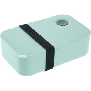 Lunchbox verde Keeeper Una in polipropilene con elastico nero.