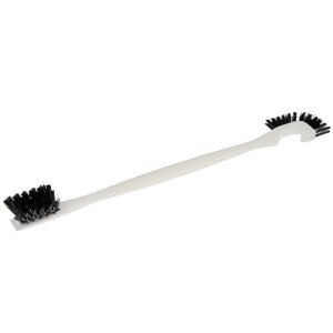 Brosse universelle Ebnat, 33 cm, avec deux têtes et bord grattoir pour le nettoyage.