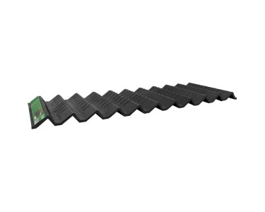 Bordo Per Prato Pullmer In Plastica, 9 M X 25 Cm, Nero - Bordure Per Aiuole E Giardino, Delimitatore Flessibile E Resistente Alle Intemperie