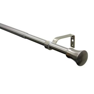 Set Gardinia Konus per tenda, effetto acciaio inox, estensibile da 190 a 340 cm.