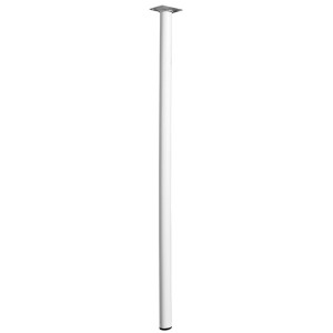 Gamba per tavolo Hettich bianca, Ø 30 x 800 mm, per costruzione mobili.