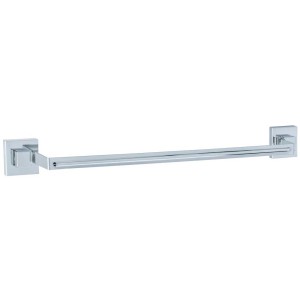 Wenko Portasciugamani Uno Vacuum-Loc Quadro, acciaio inox lucido.
