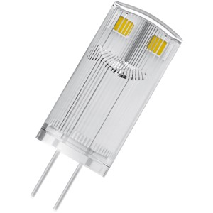 Osram Lampada LED Classic ovale, confezione da 3. Attacco G4, luce bianca calda, forma chiara.