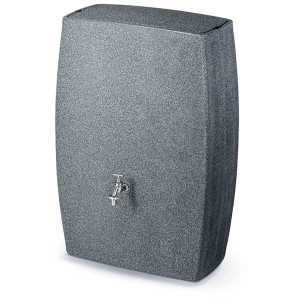 Arves Boxy serbatoio acqua piovana argento, 720 l con rubinetto. Irrigazione giardino moderna.