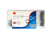 Kabelbinder-Box Schwarz-Weiss